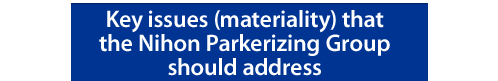 Key issues (materiality) that the Nihon Parkerizing Group should address