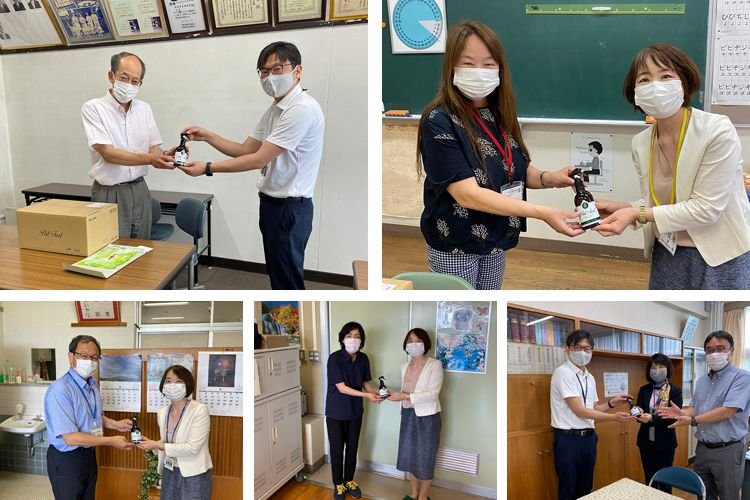 小中学校における感染症対策支援の様子