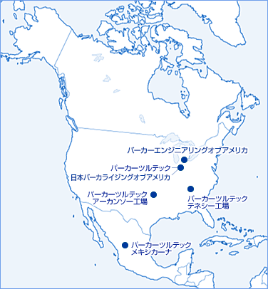 北アメリカ・中央アメリカ地図